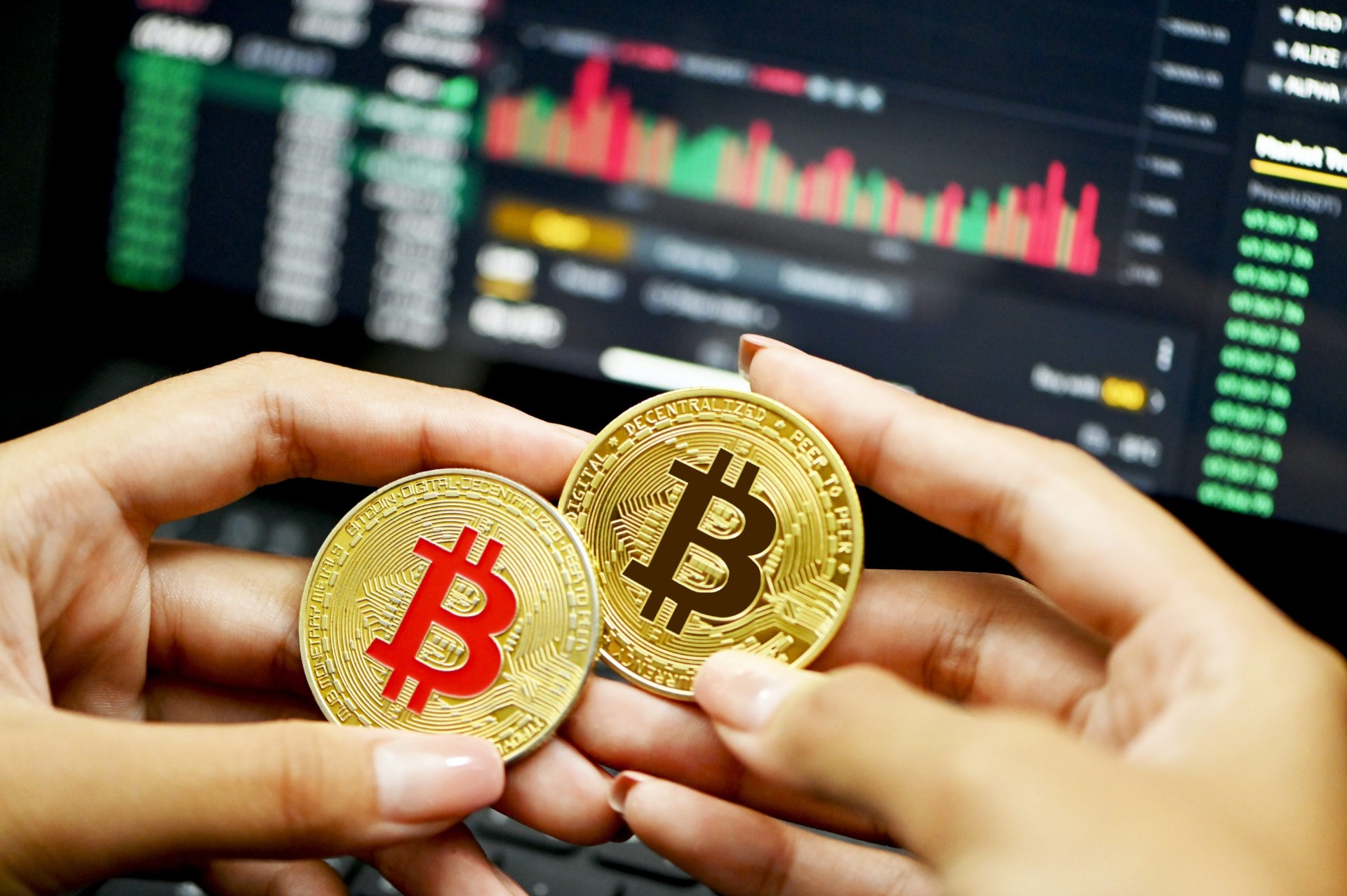 Εικονικά κέρματα Bitcoin 