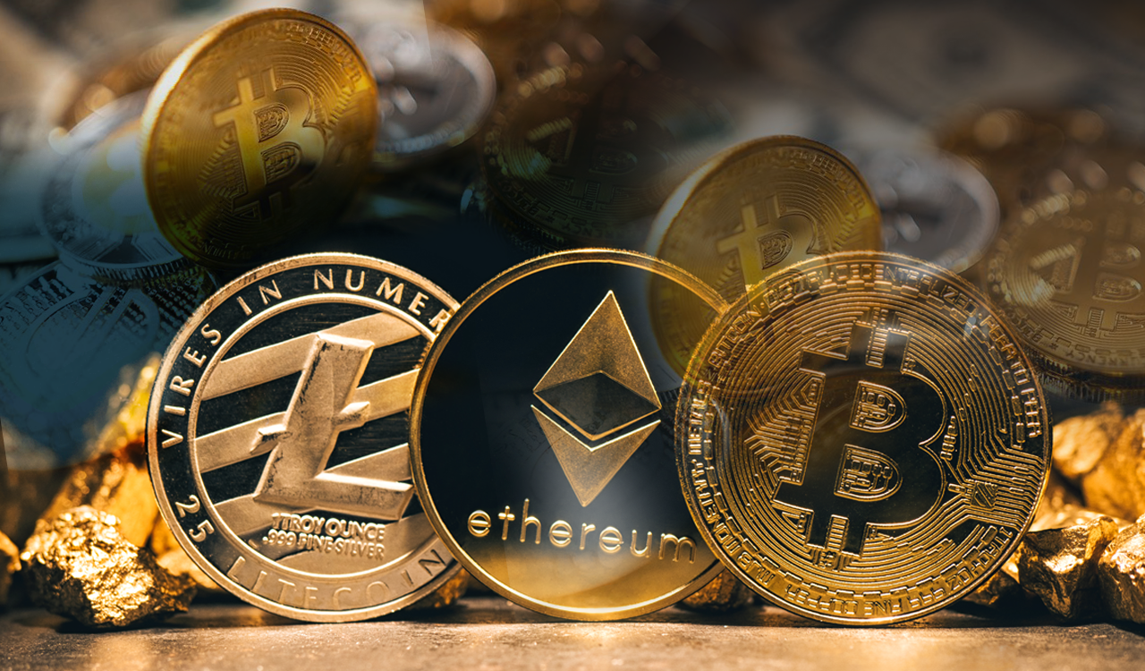 Litecoin, Ethereum και Bitcoin 