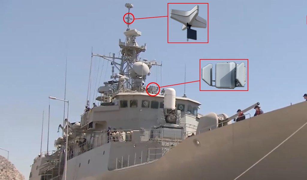 Το anti-drone "Κένταυρος" εγκατεστημένο στην φρεγάτα Ψαρά