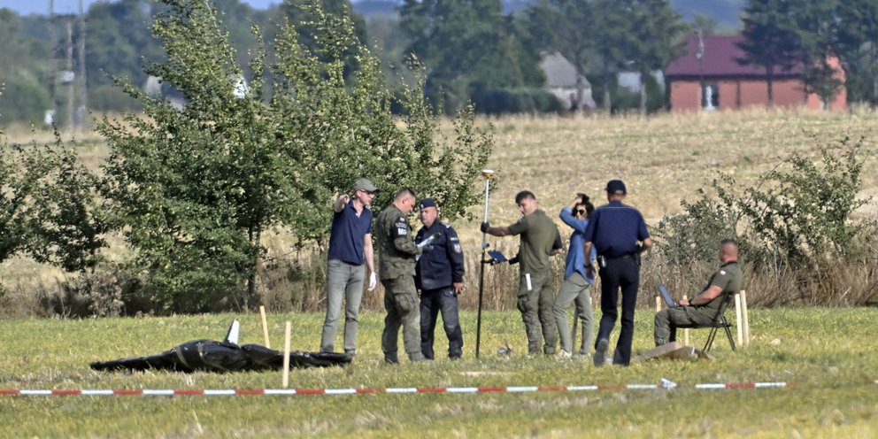 Tο σημείο της πτώσης του ρωσικού drone 